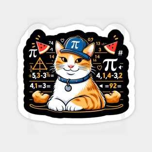 Cat Pi Day Funny Math Sticker